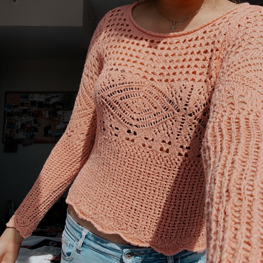 Pink sweater